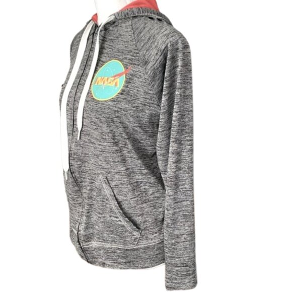 Gray NASA Zip-Up Hoodie - Picture 3 of 10